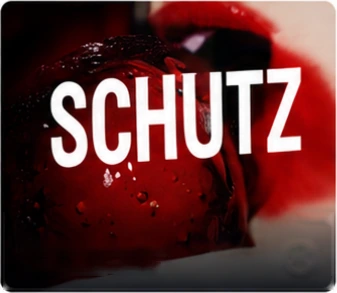 Letreiro em acrílico branco com a marca Schutz
